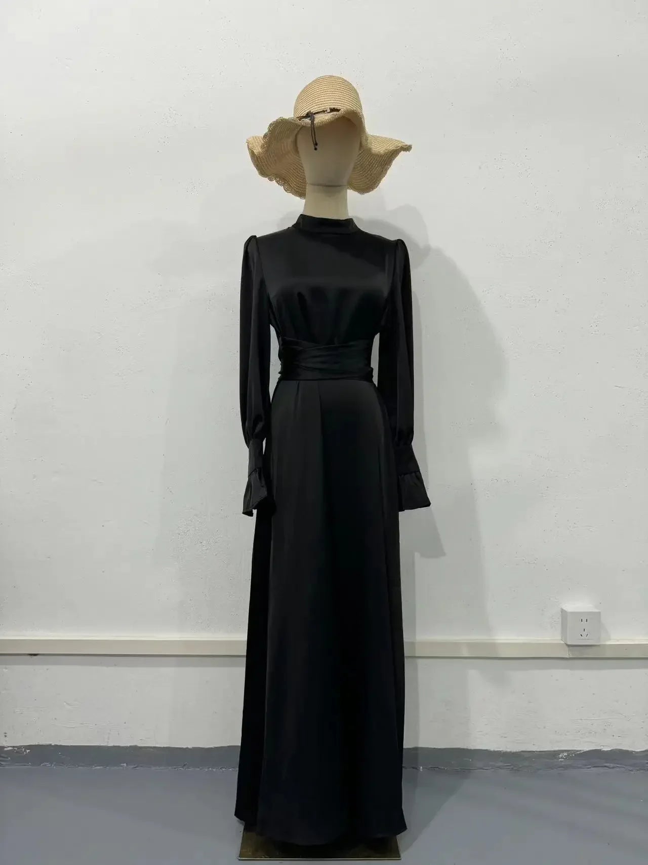 Modest Vintage Waisted Long Dresses for Women