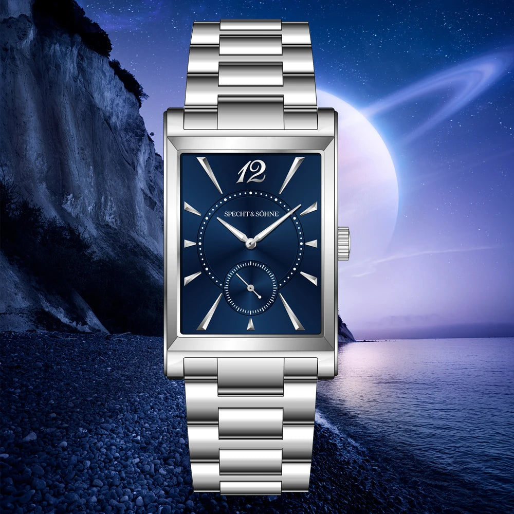 Authentic Waterproof Square Shape Men Wristwatches