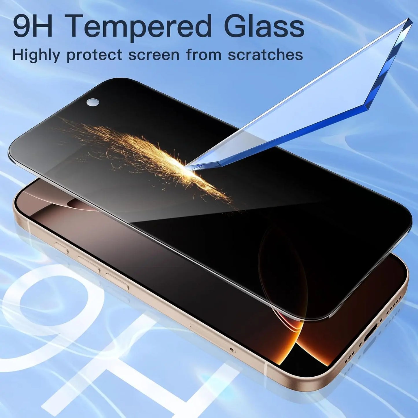 1/3/5 PCS Anti Spy Tempered Glass For iPhone 17 16 15 Pro Max Privacy Screen Protector