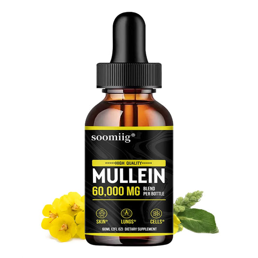 Mullein Extract Tincture, Supports Respiratory Health, A Blend of Mullein Leaves and Flowers (Mulleinus Officinalis)