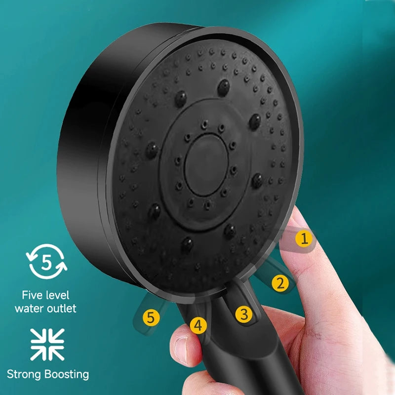 5 Modes Pressure Boost Shower Head