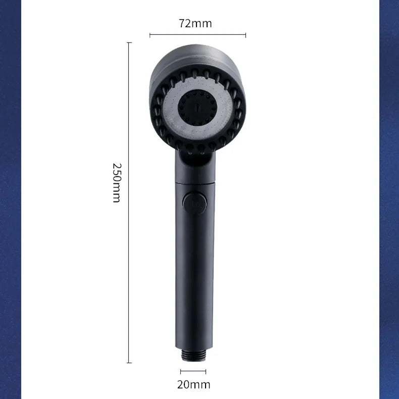 High Pressurized Filter Shower Head 3-mode Adjustable Spray