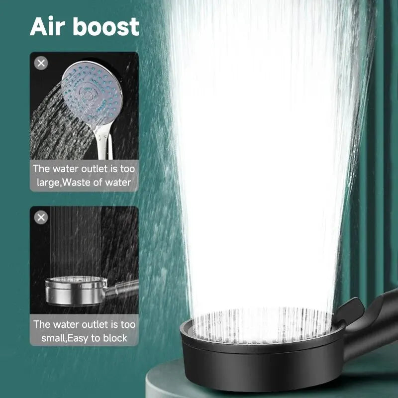 5 Modes Pressure Boost Shower Head