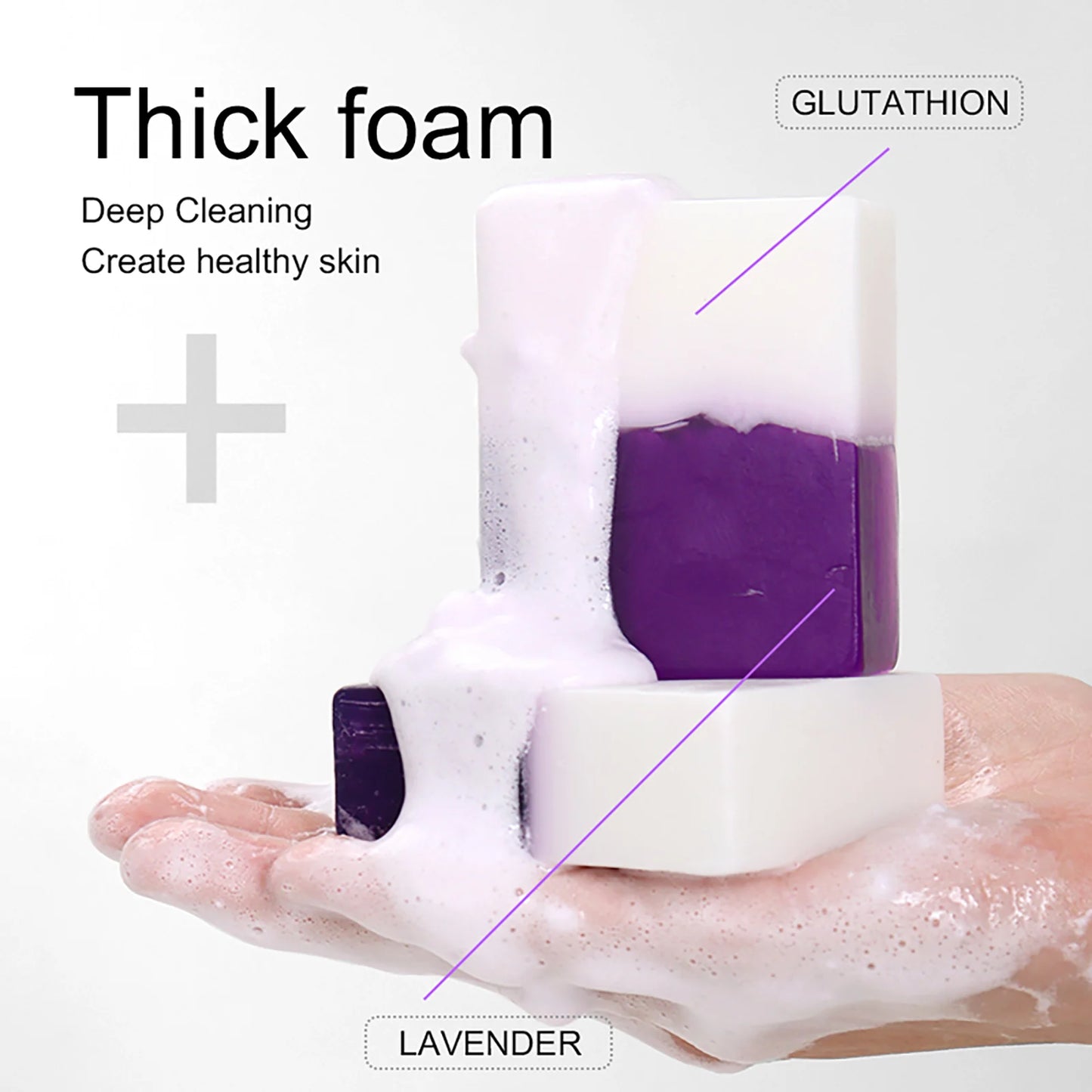 Double Glutathione PLUS Whitening Soap Bar, Reduce Dark Spots, Deep Clean Skin