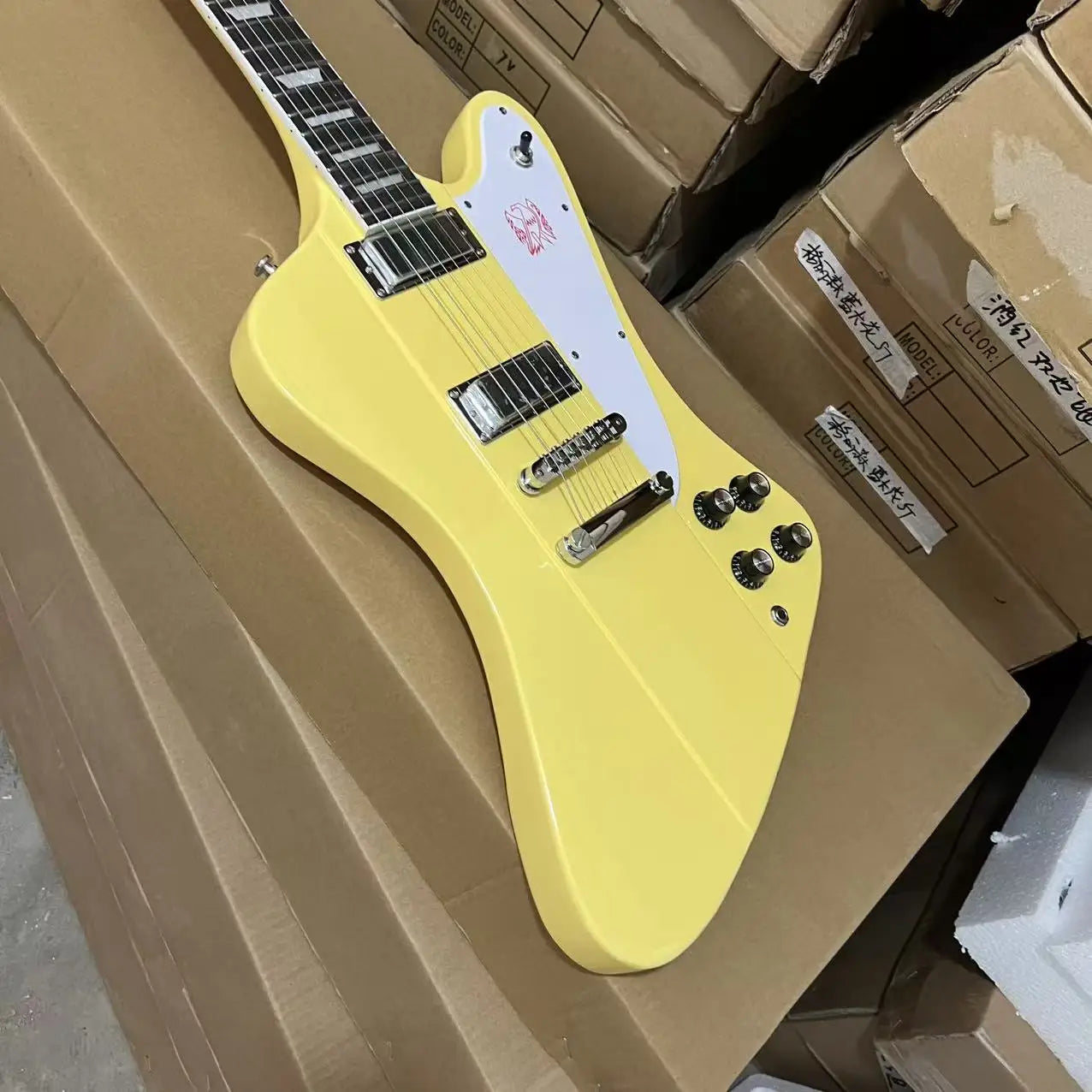 Firebird Electric Guitar HH Pickups Chrome Hardware Rosewood Fingerboard