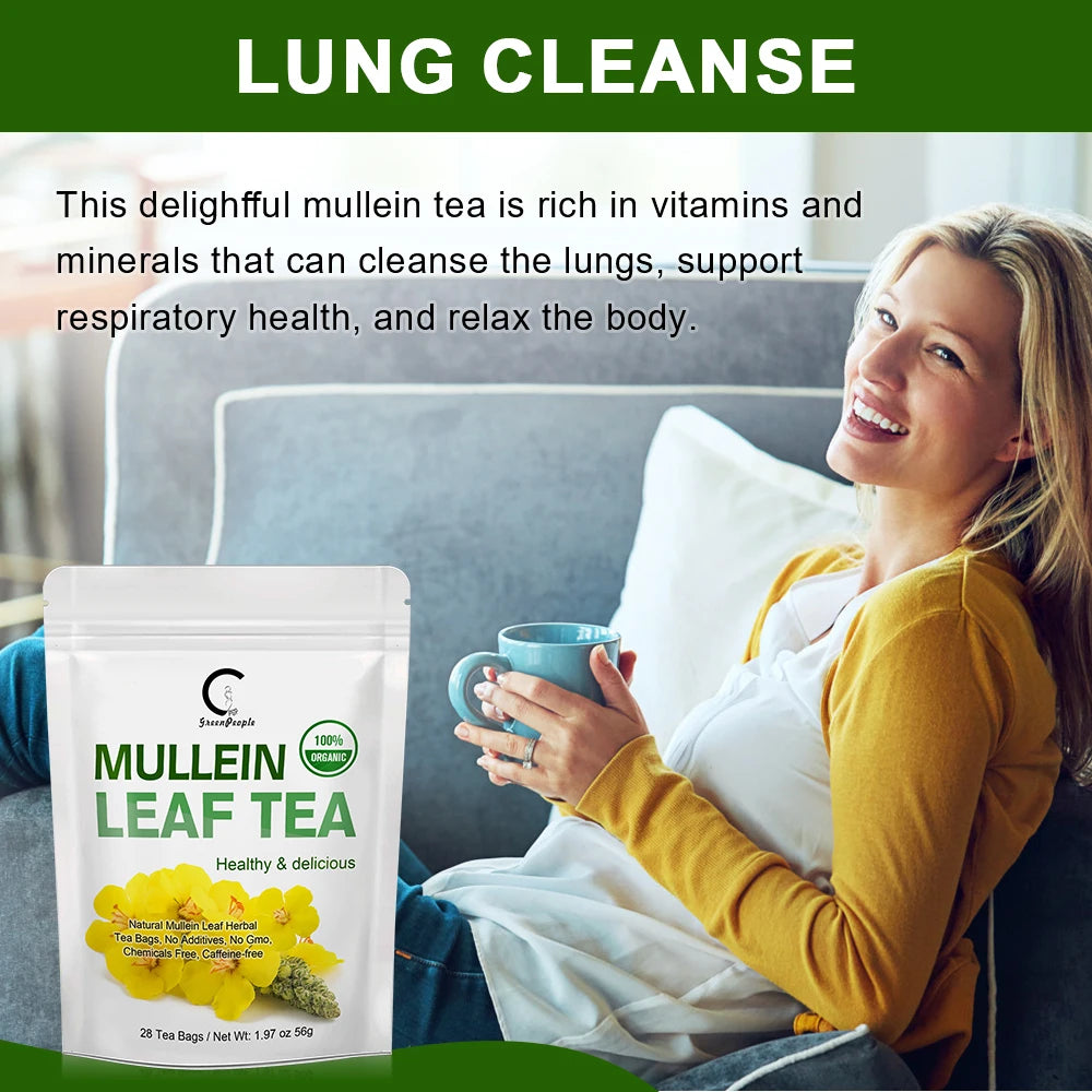Herbal Mullein Leaf Tea Lung Cleansing