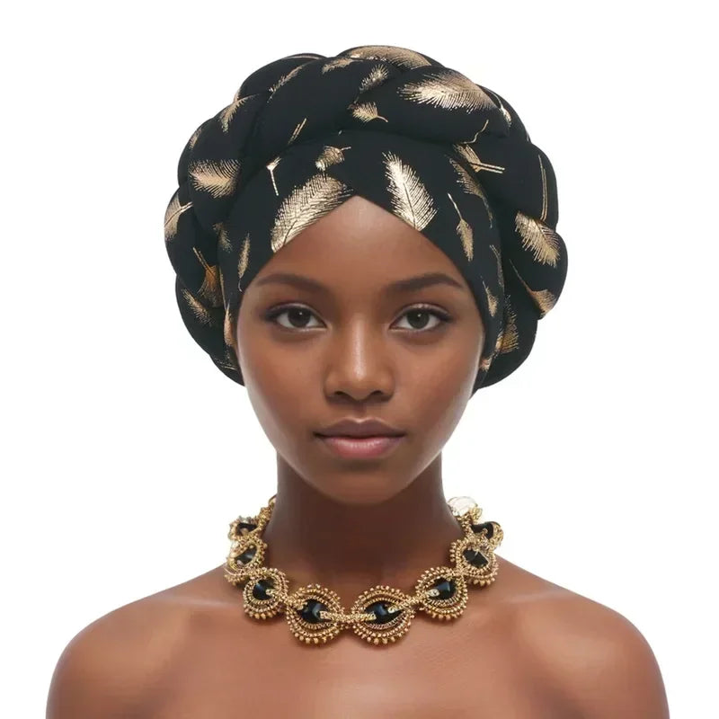 Elegant African Head tie Already Made Women's Auto Gele
