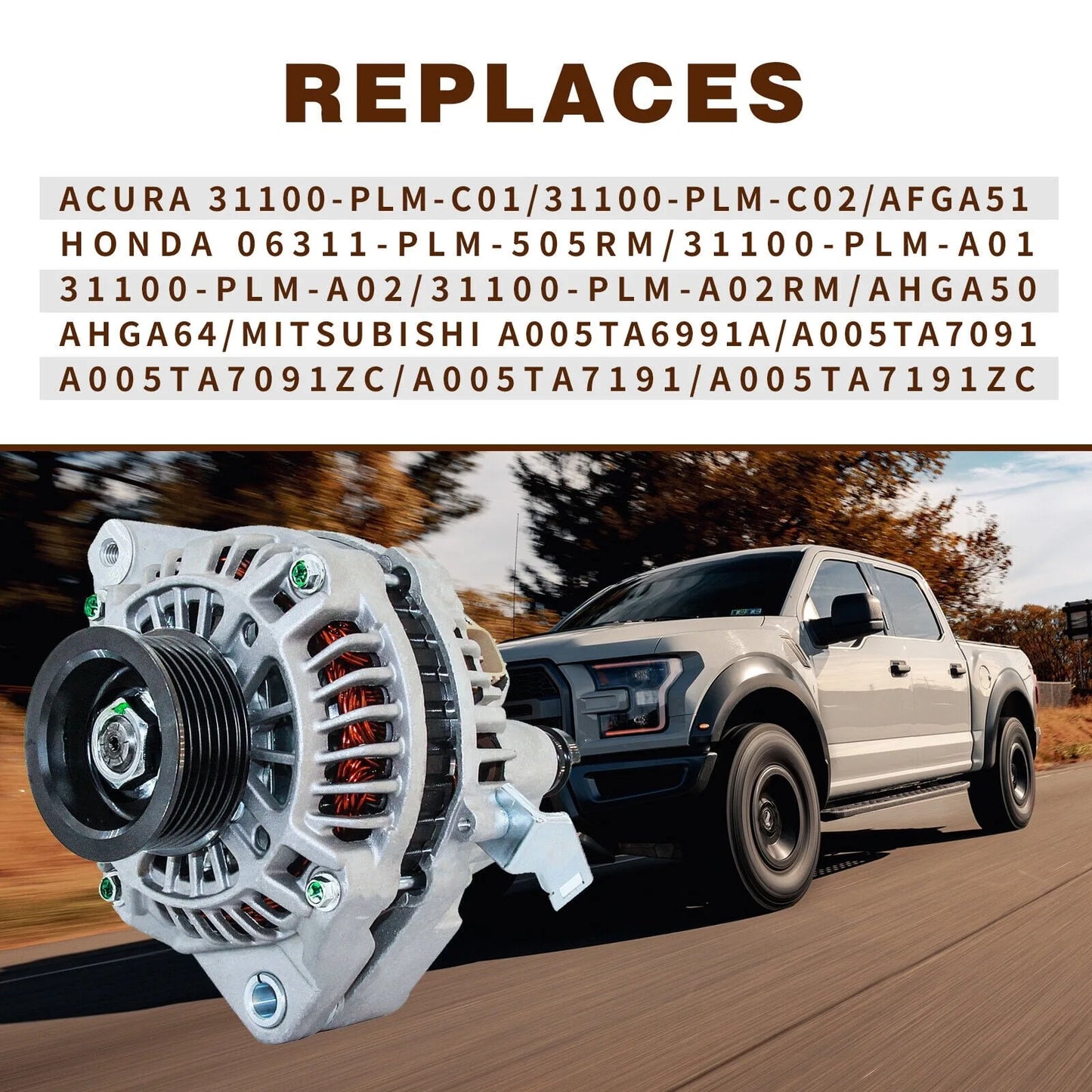 New Alternator For Honda Civic Acura 2001 2002 2003 2004 2005 1.7L AMT0125