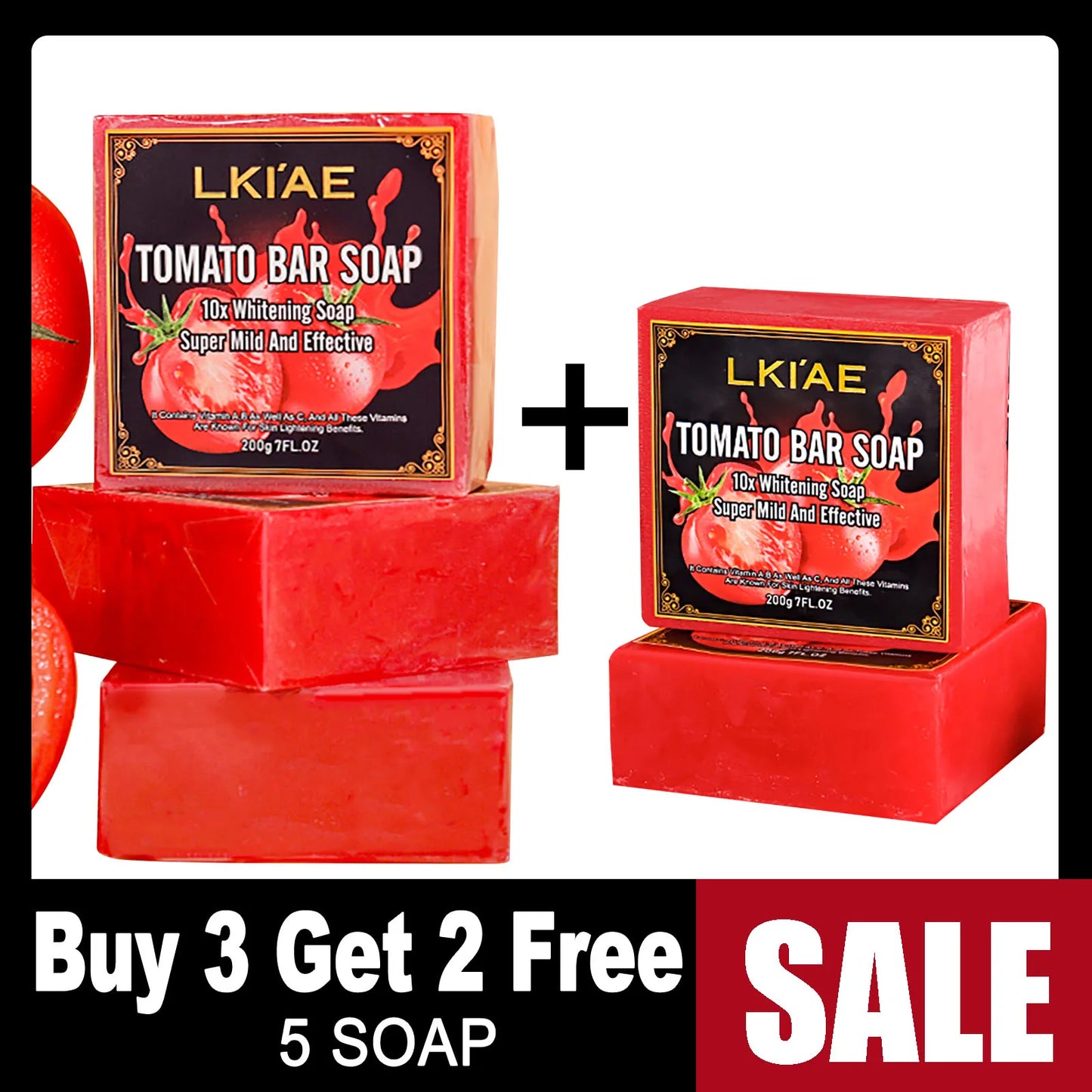 Tomato Fruit Scented Handmade Natural Bar Soap,