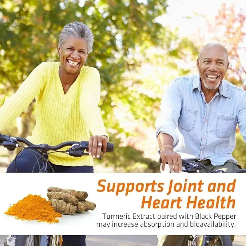 Turmeric Curcumin Capsules - Support Joints, Digestive Health, Enhance The Immune System, Promote Digestion and Absorption Vegan