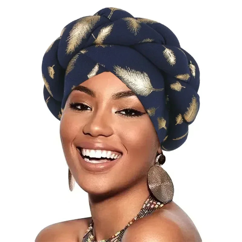 Elegant African Head tie Already Made Women's Auto Gele