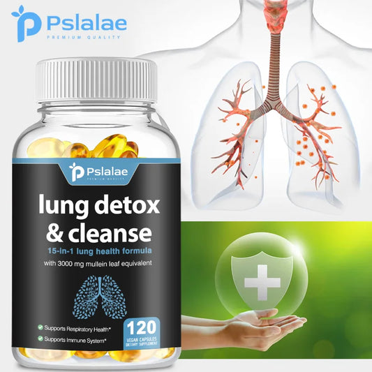 Lung  Detox & Cleanse Capsules - Supports Bronchial and Respiratory Health, Promoting Lung Cleansing and Detoxification
