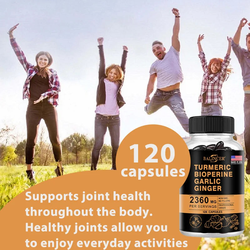 Non-GMO, Organic Turmeric Curcumin Supplement with Black Pepper