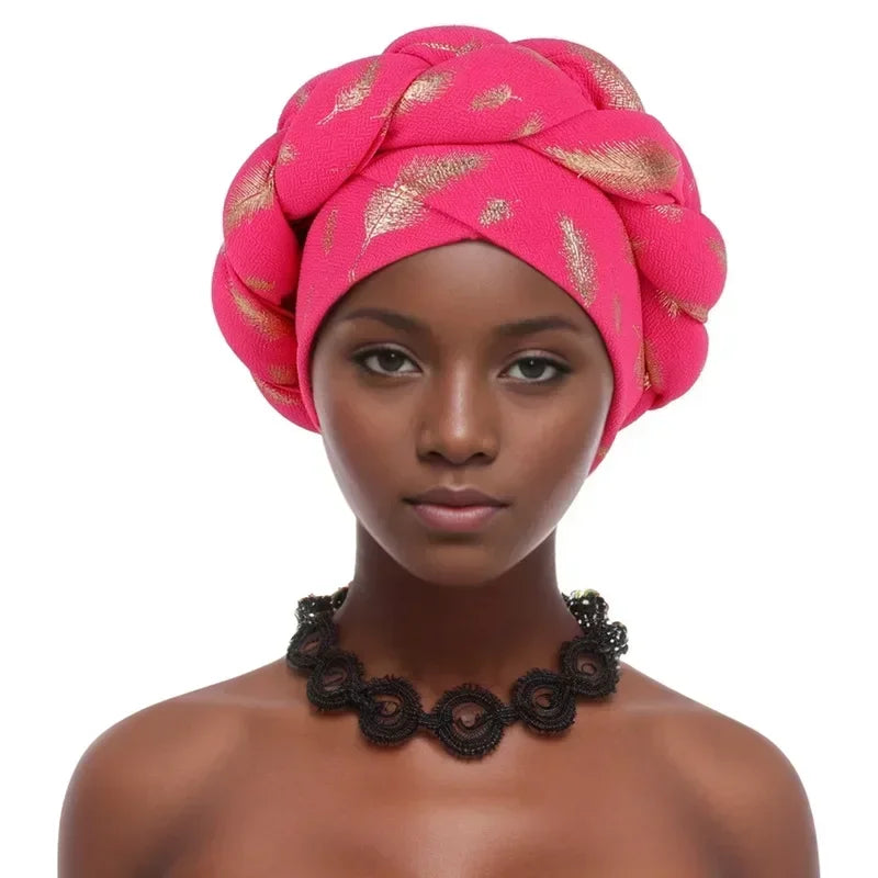 Elegant African Head tie Already Made Women's Auto Gele
