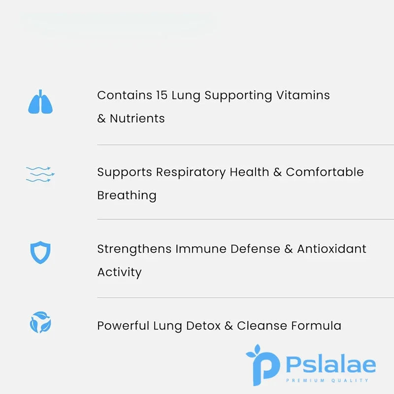 Lung  Detox & Cleanse Capsules - Supports Bronchial and Respiratory Health, Promoting Lung Cleansing and Detoxification