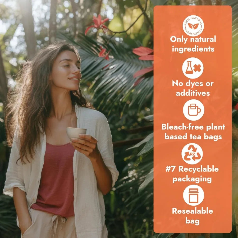 120 Tea Bags Ginger Turmeric Cinnamon Tea Bags