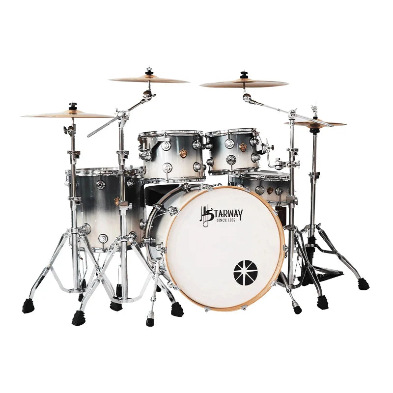 D36 Quality Drum set, 2 Colors Five Tambor and Four Cymbals Acoustic J Drum Sets