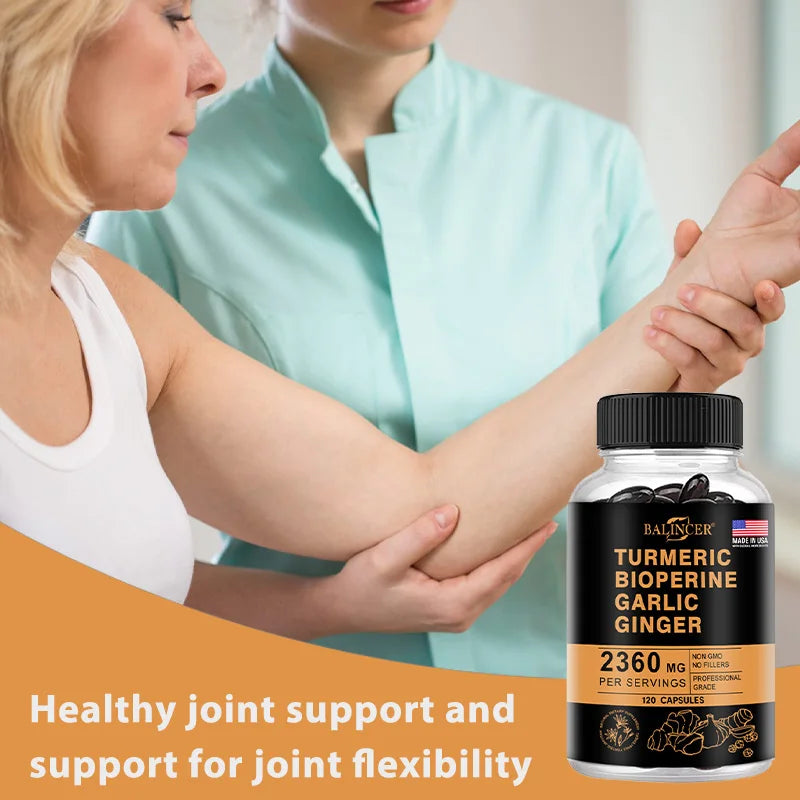 Non-GMO, Organic Turmeric Curcumin Supplement with Black Pepper