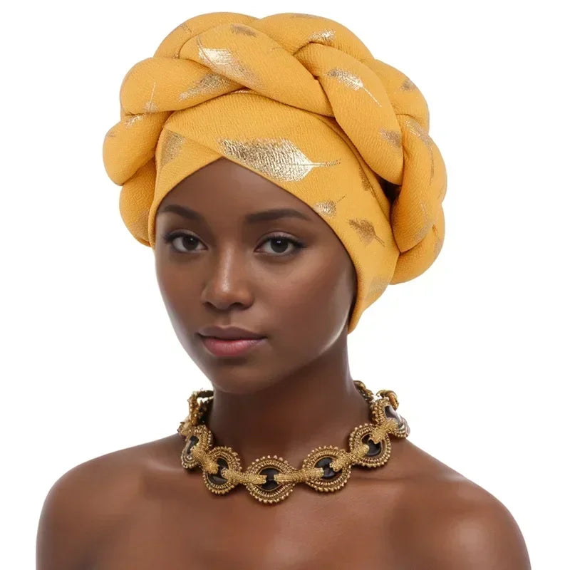 Elegant African Head tie Already Made Women's Auto Gele