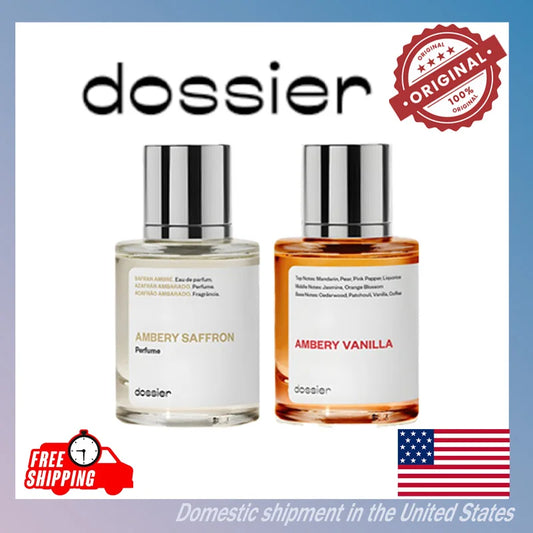 50ML Dossier Ambery Saffron Ambery Vanilla Arabian Pheromone Perfume